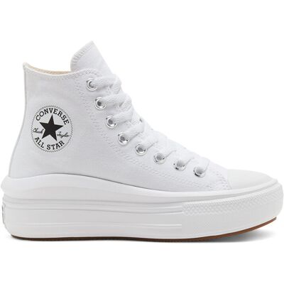 Converse Chuck Taylor All Star Move High Top White Femei - Adidași Converse - Alb - 568498C-5.5 - Size: 5.5 Alb 5.5 female Converse Chuck Taylor All Star Move High Top White Femei - Adidași Converse - Alb - 568498C-5.5 - Size: 5.5 Alb 5.5 female