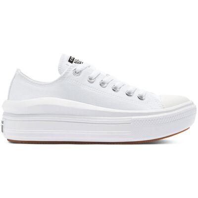 Converse Chuck Taylor All Star Move White Femei - Adidași Converse - Alb - 570257C-6.5 - Size: 6.5 Alb 6.5 female Converse Chuck Taylor All Star Move White Femei - Adidași Converse - Alb - 570257C-6.5 - Size: 6.5 Alb 6.5 female