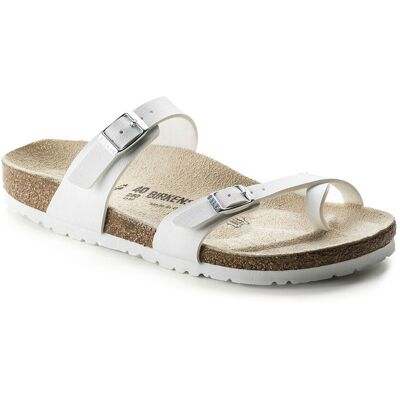 Birkenstock Mayari Birko-Flor Narrow Fit White 71053 Unisex - Sandale Birkenstock - Alb - 71053-9 - Size: 9 Alb 9 unisex Birkenstock Mayari Birko-Flor Narrow Fit White 71053 Unisex - Sandale Birkenstock - Alb - 71053-9 - Size: 9 Alb 9 unisex