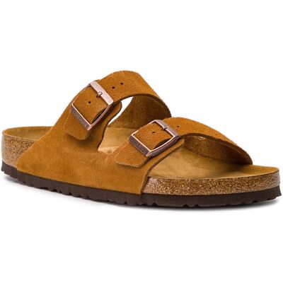 Birkenstock Arizona Soft Footbed Suede Leather Narrow Fit Mink Femei - Sandale Birkenstock - Maro - 1027162-8 - Size: 8 Maro 8 female Birkenstock Arizona Soft Footbed Suede Leather Narrow Fit Mink Femei - Sandale Birkenstock - Maro - 1027162-8 - Size: 8 Maro 8 female