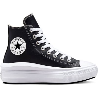 Converse Chuck Taylor All Star Move Platform Leather Black Femei - Adidași Converse - Negru - A04294C-5.5 - Size: 5.5 Negru 5.5 female Converse Chuck Taylor All Star Move Platform Leather Black Femei - Adidași Converse - Negru - A04294C-5.5 - Size: 5.5 Negru 5.5 female