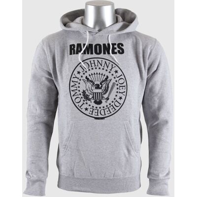hanorac cu glugă bărbați Ramones - Seal Logo Gry - BRAVADO EU - RAHD01MG S hanorac cu glugă bărbați Ramones - Seal Logo Gry - BRAVADO EU - RAHD01MG S