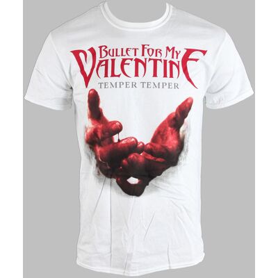 tricou stil metal bărbați Bullet For my Valentine - Temper Temper Blood Hands - ROCK OFF - BFMVTS07MW S tricou stil metal bărbați Bullet For my Valentine - Temper Temper Blood Hands - ROCK OFF - BFMVTS07MW S