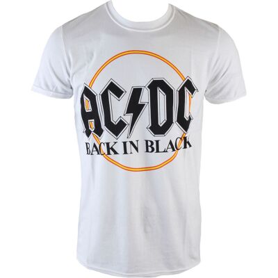 tricou stil metal bărbați AC-DC - Back In Black Circle - ROCK OFF - ACDCTS12MW M tricou stil metal bărbați AC-DC - Back In Black Circle - ROCK OFF - ACDCTS12MW M