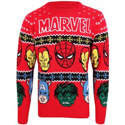 pulover unisex Marvel Comics - Christmas Jumper Face´s - NNM - KT-MARC-013 L pulover unisex Marvel Comics - Christmas Jumper Face´s - NNM - KT-MARC-013 L