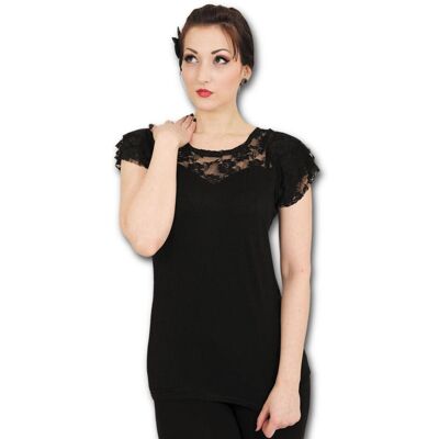 tricou femei - Lace Layered - SPIRAL - P001F721-SPI XXL tricou femei - Lace Layered - SPIRAL - P001F721-SPI XXL