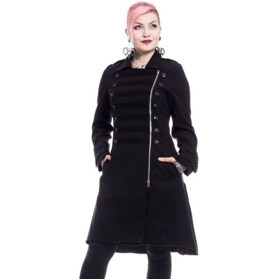 Palton damă POIZEN INDUSTRIES - DARK ROMANCE - BLACK L Palton damă POIZEN INDUSTRIES - DARK ROMANCE - BLACK L