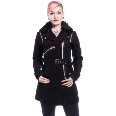 Palton damă POIZEN INDUSTRIES - ENDORA - BLACK L Palton damă POIZEN INDUSTRIES - ENDORA - BLACK L
