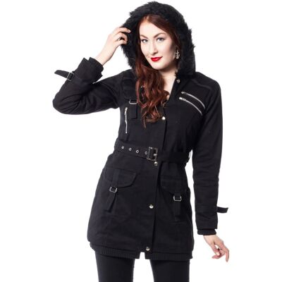Palton damă POIZEN INDUSTRIES - Rize - Black XL Palton damă POIZEN INDUSTRIES - Rize - Black XL