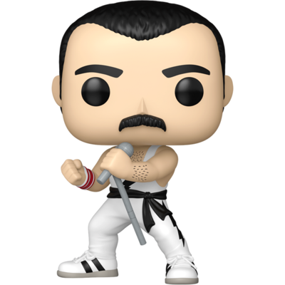 figurină Queen - POP! - Freddie Mercury - white singlet figurină Queen - POP! - Freddie Mercury - white singlet