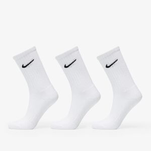 Nike Cushioned Training Crew Socks 3-Pack White Alb M unisex