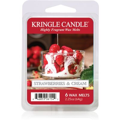 Kringle Candle Strawberries & Cream ceară pentru aromatizator 64 g Kringle Candle Strawberries & Cream ceară pentru aromatizator 64 g