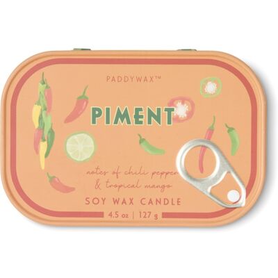 Paddywax Bistro Tin Piment lumânare parfumată în placă 127 g Paddywax Bistro Tin Piment lumânare parfumată în placă 127 g