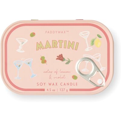 Paddywax Bistro Tin Martini lumânare parfumată în placă 127 g Paddywax Bistro Tin Martini lumânare parfumată în placă 127 g