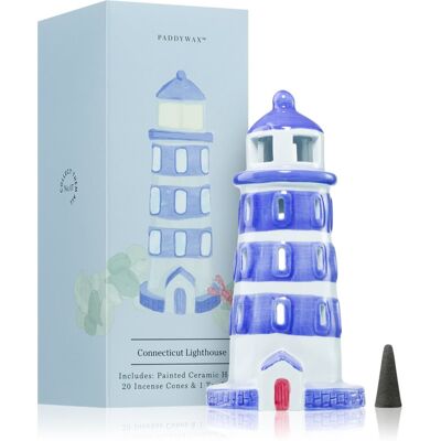 Paddywax Painted Ceramic House Connecticut Lighthouse set cadou Paddywax Painted Ceramic House Connecticut Lighthouse set cadou
