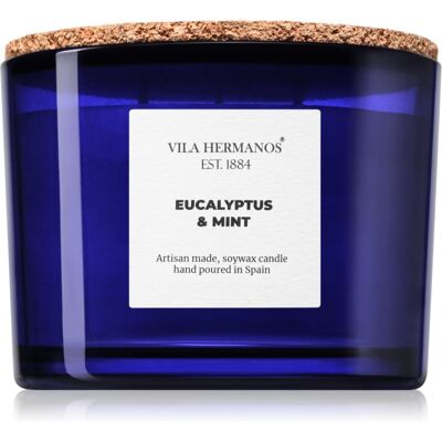 Vila Hermanos Apothecary Cobalt Blue Eucalyptus & Mint lumânare parfumată 350 g Vila Hermanos Apothecary Cobalt Blue Eucalyptus & Mint lumânare parfumată 350 g