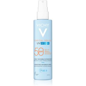 Vichy Capital Soleil UV Aqua spray protector cu efect de hidratare SPF 50 200 ml Vichy Capital Soleil UV Aqua spray protector cu efect de hidratare SPF 50 200 ml