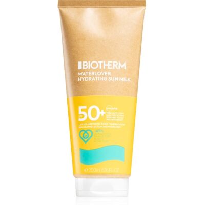 Biotherm Waterlover Hydrating Sun Milk SPF50+ lotiune pentru bronzat SPF 50+ 200 ml Biotherm Waterlover Hydrating Sun Milk SPF50+ lotiune pentru bronzat SPF 50+ 200 ml