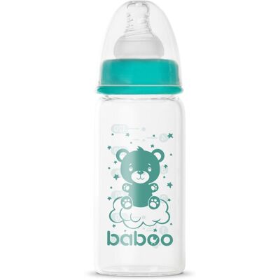 Sticlă de sticlă anticolici Baboo 120ml - Sticlă Sticlă de sticlă anticolici Baboo 120ml - Sticlă