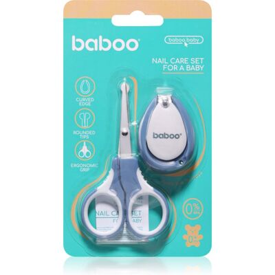 Baboo Nail Care Set Set de manichiură pentru nou-nascuti si copii Blue Haze 0m+ 2 buc Baboo Nail Care Set Set de manichiură pentru nou-nascuti si copii Blue Haze 0m+ 2 buc