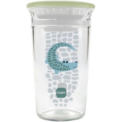 MAM Easy to Drink Cup cană etanșă Green 8m+ 290 ml MAM Easy to Drink Cup cană etanșă Green 8m+ 290 ml