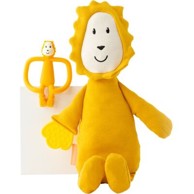 Matchstick Monkey Teething Gift Set 3m+ jucărie pentru dentiție +jucarie Lion 1 buc Matchstick Monkey Teething Gift Set 3m+ jucărie pentru dentiție +jucarie Lion 1 buc