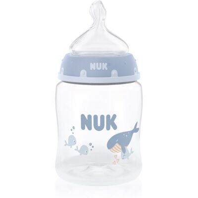 NUK First Choice Whale biberon cu controlul temperaturii 0m+ 1 buc NUK First Choice Whale biberon cu controlul temperaturii 0m+ 1 buc