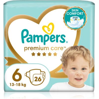 Pampers Premium Care Size 6 scutece de unică folosință 13-18 kg 26 buc Pampers Premium Care Size 6 scutece de unică folosință 13-18 kg 26 buc