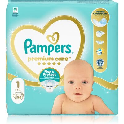 Pampers Premium Care Size 1 scutece de unică folosință 2-5 kg 94 buc Pampers Premium Care Size 1 scutece de unică folosință 2-5 kg 94 buc