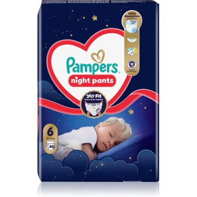 Pampers Night Pants Size 6 scutece de unică folosință tip chiloțel pentru noapte 40 buc Pampers Night Pants Size 6 scutece de unică folosință tip chiloțel pentru noapte 40 buc