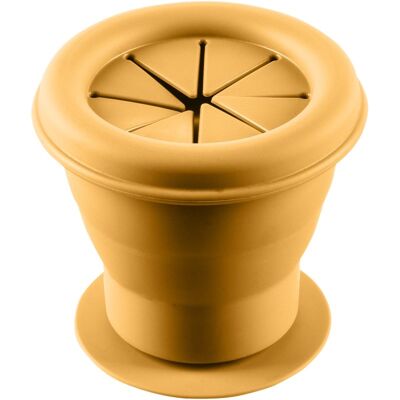 Zopa Silicone Folding Snack Box bol din silicon cu ventuză Mustard Yellow 1 buc Zopa Silicone Folding Snack Box bol din silicon cu ventuză Mustard Yellow 1 buc