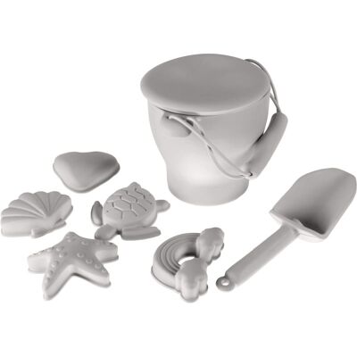 Set de plajă din silicon Dove Grey de la Zopa - Set pentru copii Set de plajă din silicon Dove Grey de la Zopa - Set pentru copii