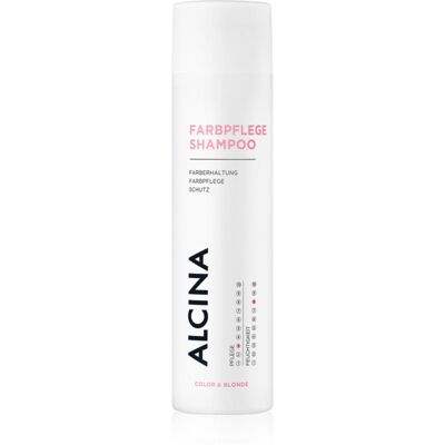 Alcina Color & Blond Sampon pentru par vopsit, decolorat și tratat chimic. 250 ml Alcina Color & Blond Sampon pentru par vopsit, decolorat și tratat chimic. 250 ml