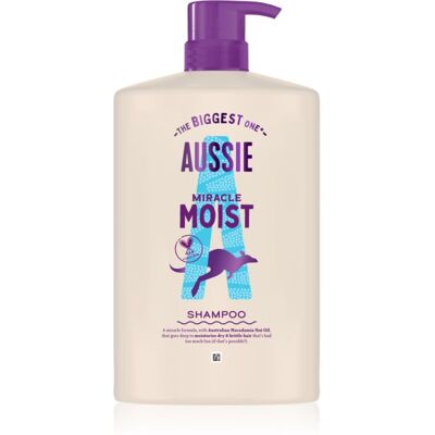 Aussie Miracle Moist sampon hidratant pentru păr uscat și deteriorat 1000 ml Aussie Miracle Moist sampon hidratant pentru păr uscat și deteriorat 1000 ml