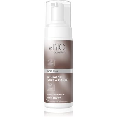 beBIO Natural Foam Toner Warm Brown spuma tonica pentru păr 120 ml beBIO Natural Foam Toner Warm Brown spuma tonica pentru păr 120 ml