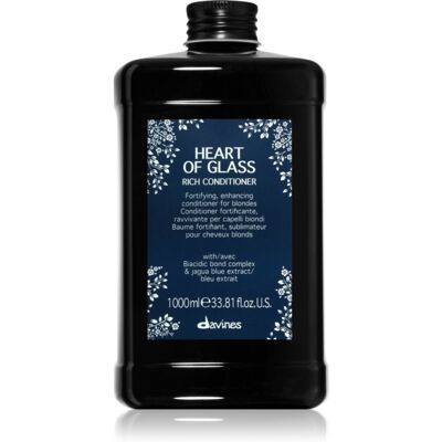 Davines Heart of Glass Rich Conditioner balsam pentru indreptare pentru par blond 1000 ml Davines Heart of Glass Rich Conditioner balsam pentru indreptare pentru par blond 1000 ml