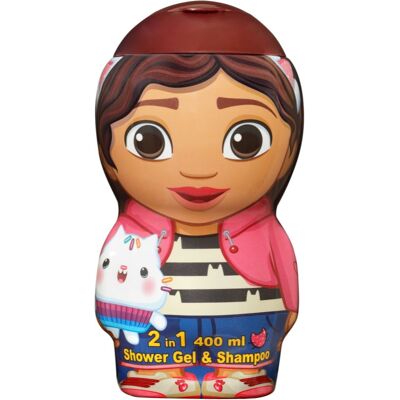 Gabby's Dollhouse 2D Kids Gentle 2 in 1 gel de dus si sampon 400 ml Gabby's Dollhouse 2D Kids Gentle 2 in 1 gel de dus si sampon 400 ml