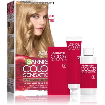 Garnier Color Sensation culoare par culoare 8.0 Blond Deschis Luminos 1 buc Garnier Color Sensation culoare par culoare 8.0 Blond Deschis Luminos 1 buc