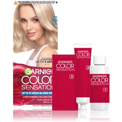 Garnier Color Sensation culoare par culoare 111 Silver Ultra Blond 1 buc Garnier Color Sensation culoare par culoare 111 Silver Ultra Blond 1 buc
