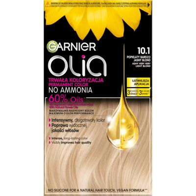 Garnier Olia Big Kit Culoare permanenta pentru par culoare 10.1 Ashy very very light blond 1 buc Garnier Olia Big Kit Culoare permanenta pentru par culoare 10.1 Ashy very very light blond 1 buc