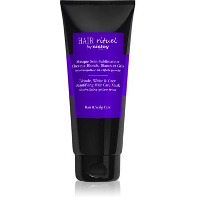 Hair Rituel by Sisley Blonde, White & Grey Beautifying Hair Care Mask Masca de par neutralizarea subtonurilor de alamă 200 ml Hair Rituel by Sisley Blonde, White & Grey Beautifying Hair Care Mask Masca de par neutralizarea subtonurilor de alamă 200 ml