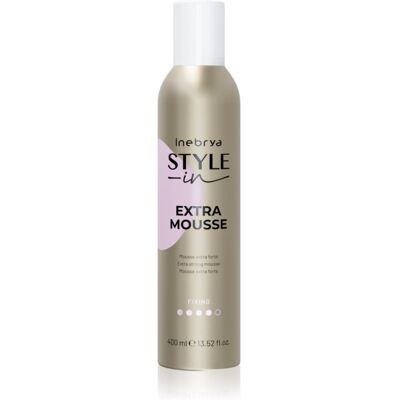 Inebrya Style-In Style-In Extra Mousse spuma cu fixare foarte puternica 400 ml Inebrya Style-In Style-In Extra Mousse spuma cu fixare foarte puternica 400 ml