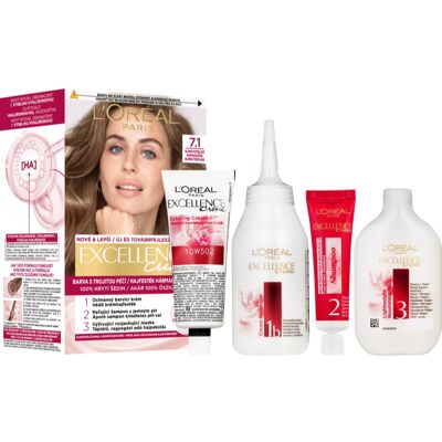 L’Oréal Paris Excellence Creme culoare par culoare 7.1 1 buc L’Oréal Paris Excellence Creme culoare par culoare 7.1 1 buc