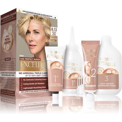 L’Oréal Paris Excellence Universal Nudes Culoare permanenta pentru par culoare 8.13 Natural Beige Blonde 1 buc L’Oréal Paris Excellence Universal Nudes Culoare permanenta pentru par culoare 8.13 Natural Beige Blonde 1 buc