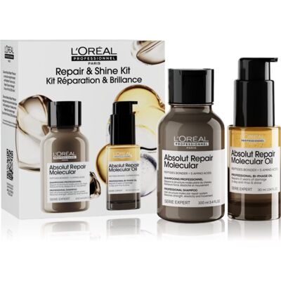 L’Oréal Professionnel Serie Expert Absolut Repair Molecular set cadou pentru par deteriorat L’Oréal Professionnel Serie Expert Absolut Repair Molecular set cadou pentru par deteriorat