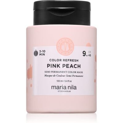 Maria Nila Colour Refresh mască fină de hrănire fără pigmenți permanenți de culoare culoare Pink Peach 9.46 100 ml Maria Nila Colour Refresh mască fină de hrănire fără pigmenți permanenți de culoare culoare Pink Peach 9.46 100 ml