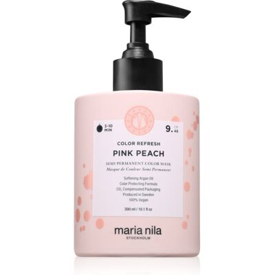 Maria Nila Colour Refresh mască fină de hrănire fără pigmenți permanenți de culoare culoare Pink Peach 9.46 300 ml Maria Nila Colour Refresh mască fină de hrănire fără pigmenți permanenți de culoare culoare Pink Peach 9.46 300 ml