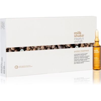 milk_shake® Integrity & Strength Protein Treatment ser concentrat pentru par deteriorat cu proteine 8x10 ml milk_shake® Integrity & Strength Protein Treatment ser concentrat pentru par deteriorat cu proteine 8x10 ml
