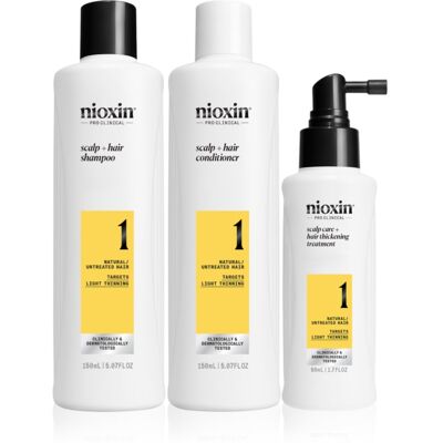 Nioxin System 1 set cadou pentru par fin si subtiat 3 buc Nioxin System 1 set cadou pentru par fin si subtiat 3 buc