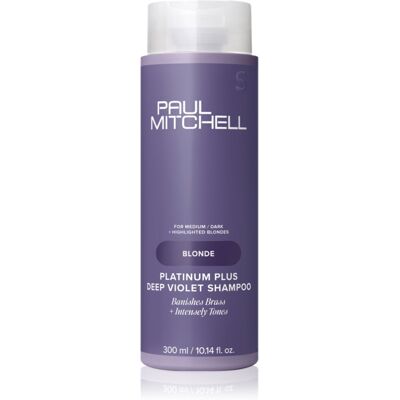Paul Mitchell Blonde Platinum Plus Deep Violet Shampoo sampon violet neutralizeaza tonurile de galben 300 ml Paul Mitchell Blonde Platinum Plus Deep Violet Shampoo sampon violet neutralizeaza tonurile de galben 300 ml